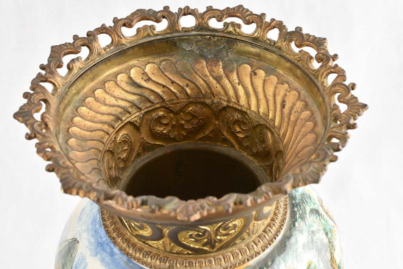 Collector's Italian Earthenware Vase Lamps