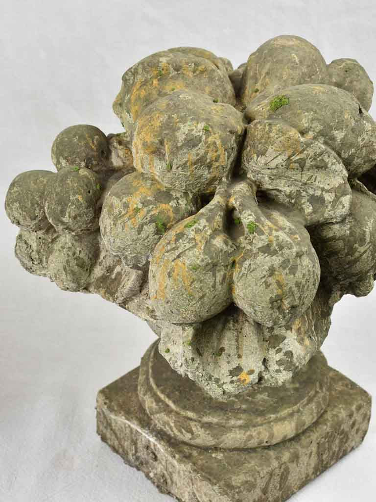 Pair of vintage fruit basket finials 13½" Chez Pluie