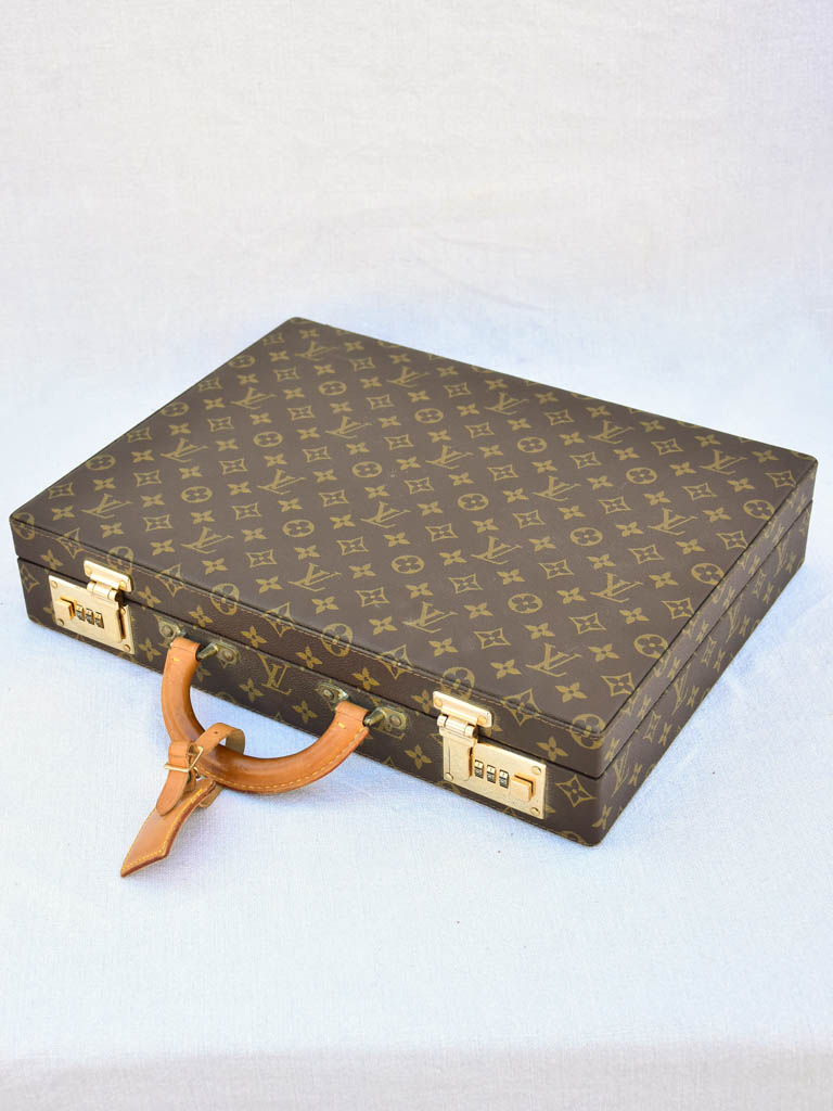 Vintage Louis Vuitton Brief Case Forest Green Rare