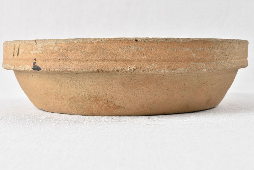 Antique French cheese strainer 'faisselle' 13"