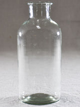 Vintage French translucent apothecary glass jar