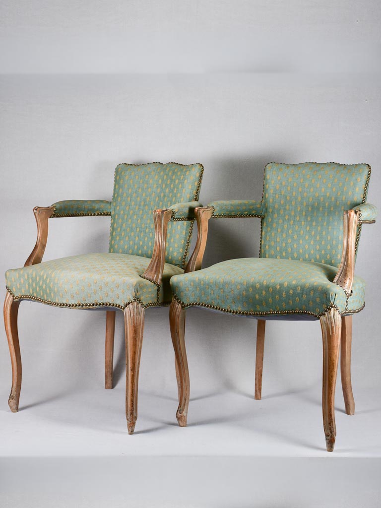 Pair of Louis XV-style armchairs
