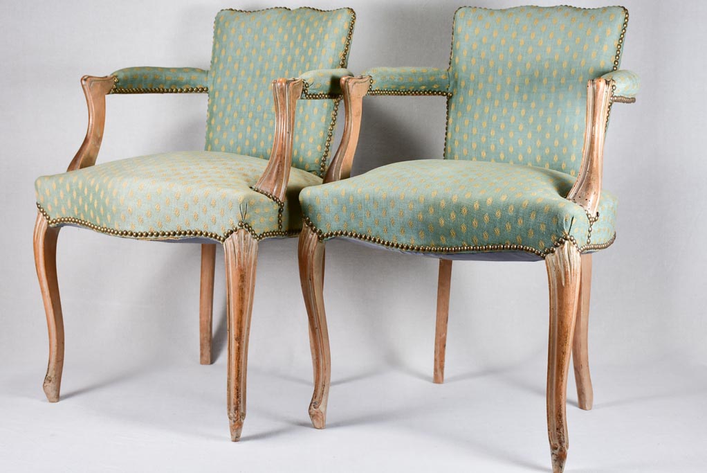 Pair of Louis XV-style armchairs