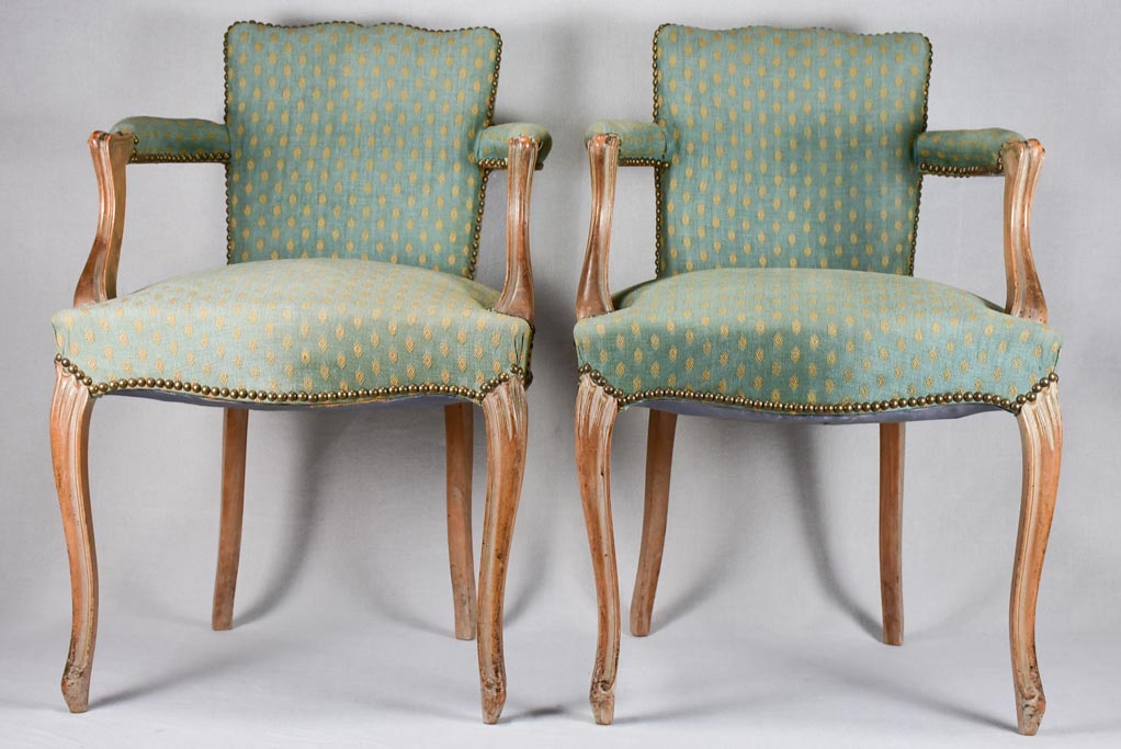 Pair of Louis XV-style armchairs