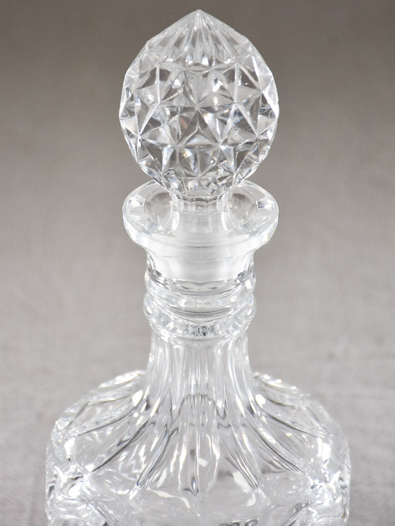 Mid century French Whisky decanter with pointed stopper