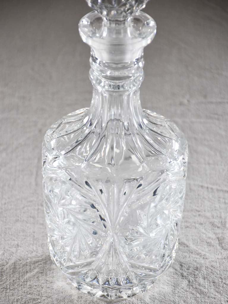 Mid century French Whisky decanter with pointed stopper