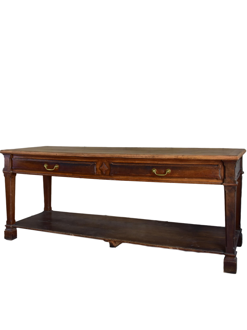 Antique French drapery table with beautiful carved details – Chez Pluie