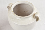 Collection of 3 antique preserving pots from Sete - white 9¾"