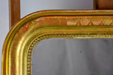 RESERVED MA Small antique French Louis Philippe mirror with gilded frame 19¼" x 24"