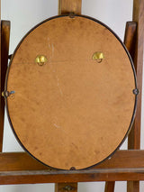 Classic 1950s Italian Smokey Oval Mirror