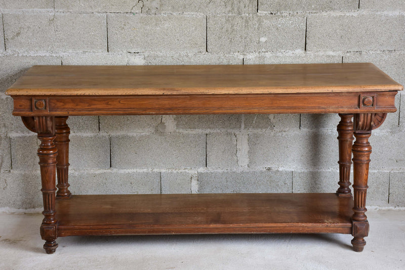 Small antique French drapery table – Chez Pluie