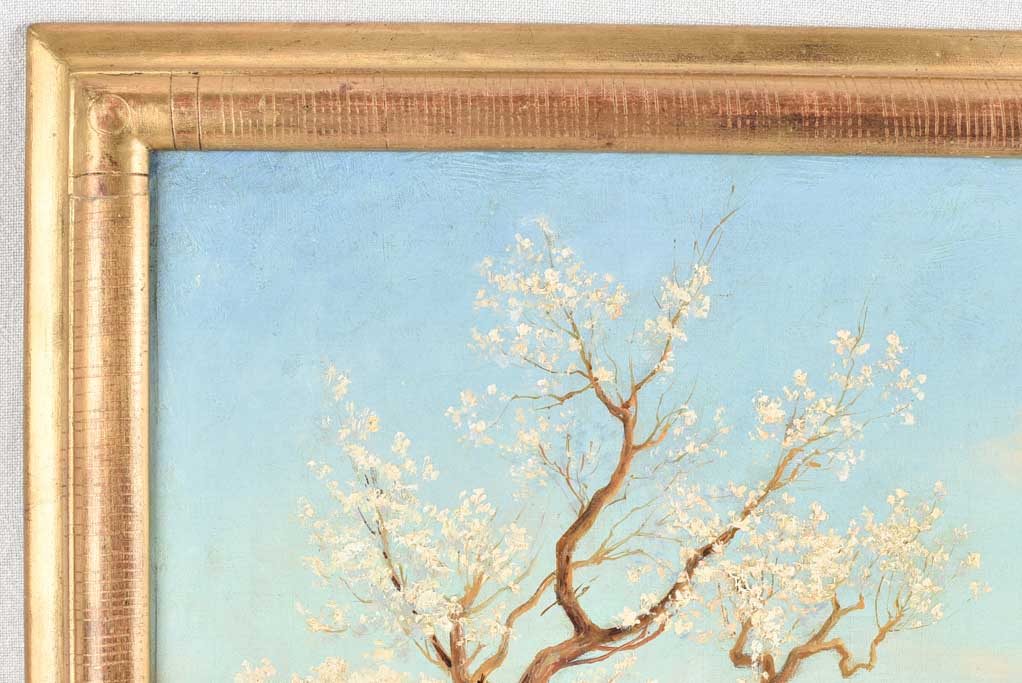 Spring landscape with country road - Berriat Pierre (1827-1903) - 22¾" x 29½"