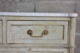 Marble top Louis XVI commode - three drawers