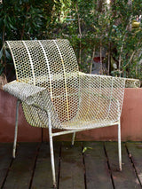Five garden armchairs attributed to Malaval
