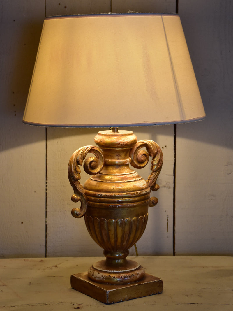 19th century French giltwood lamp