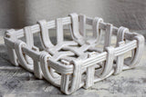 Emile Tessier 1950's woven square bowl