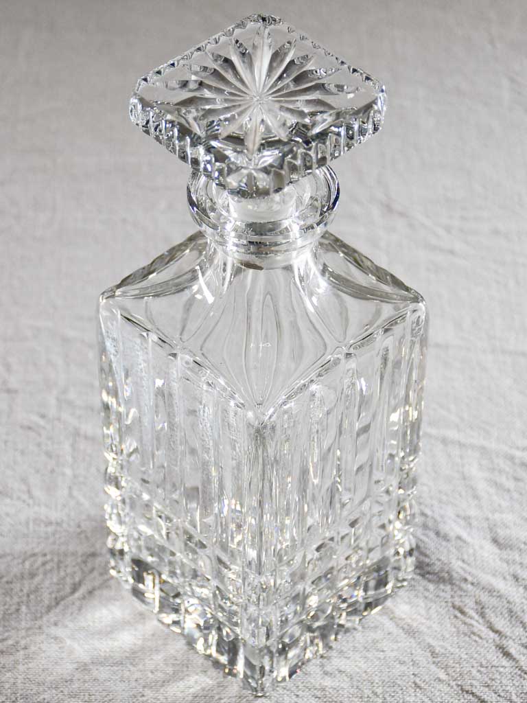 Mid century French crystal Whisky decanter