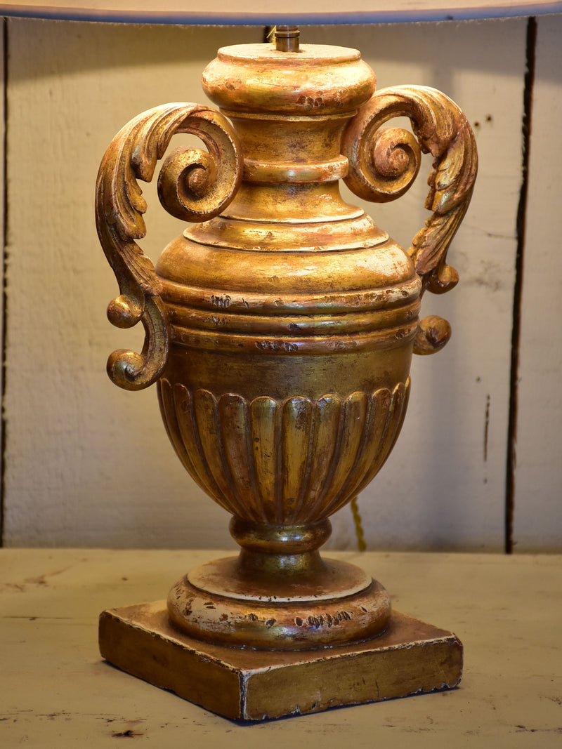 19th century French giltwood lamp