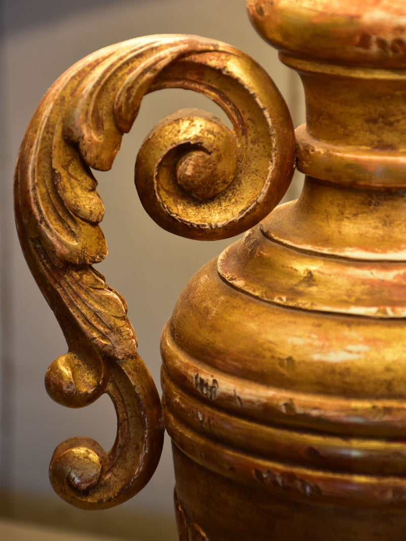 19th century French giltwood lamp