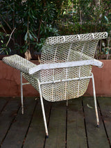 Five garden armchairs attributed to Malaval