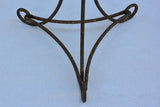 Pretty antique French table - wrought iron with enamel top