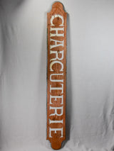 Large antique French Charcuterie sign 7'8"
