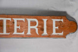 Large antique French Charcuterie sign 7'8"