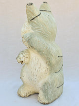 Over-size carved timber cat sculpture from the 1960's - 39½"
