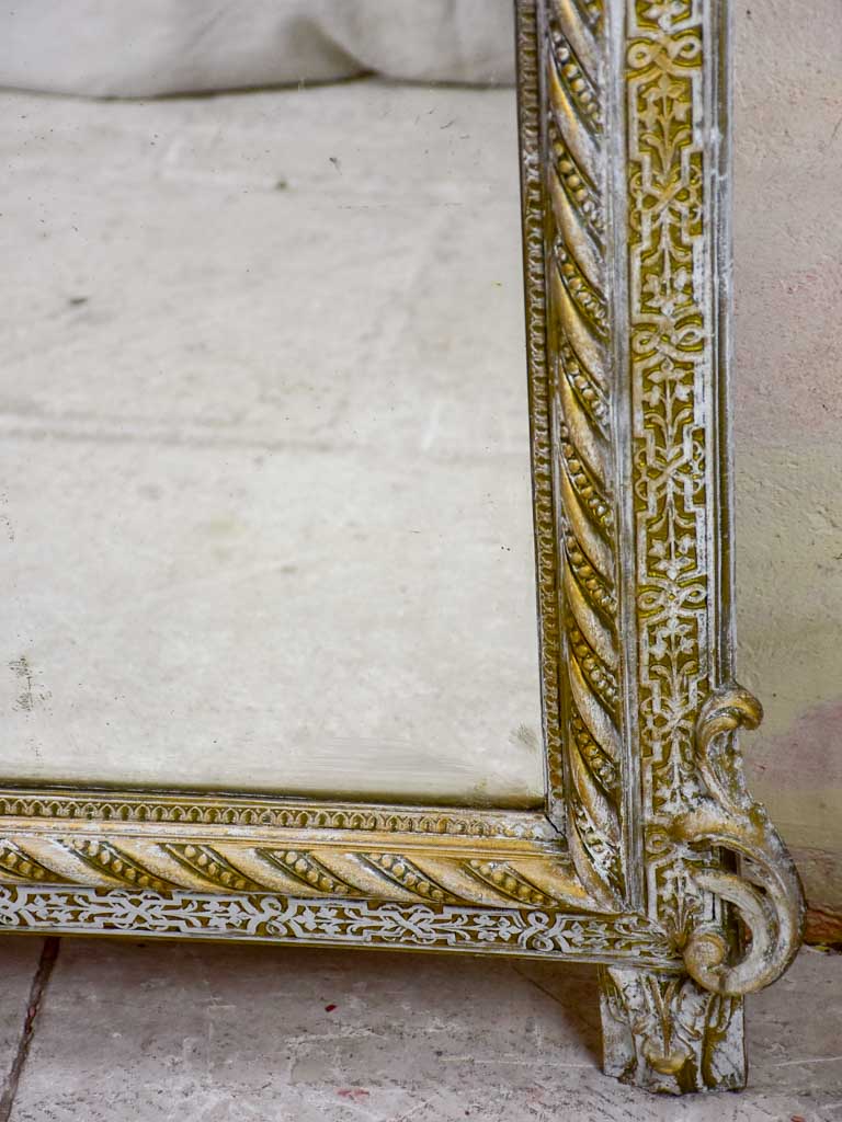 Very large Napoleon III mirror with shell crest 34¾" x 66½"