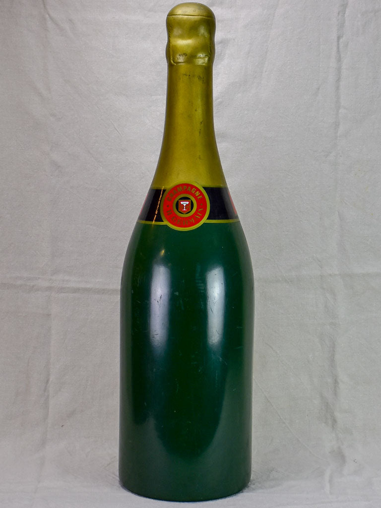 Very large mid century advertising champagne bottle - H. Germain 38½"
