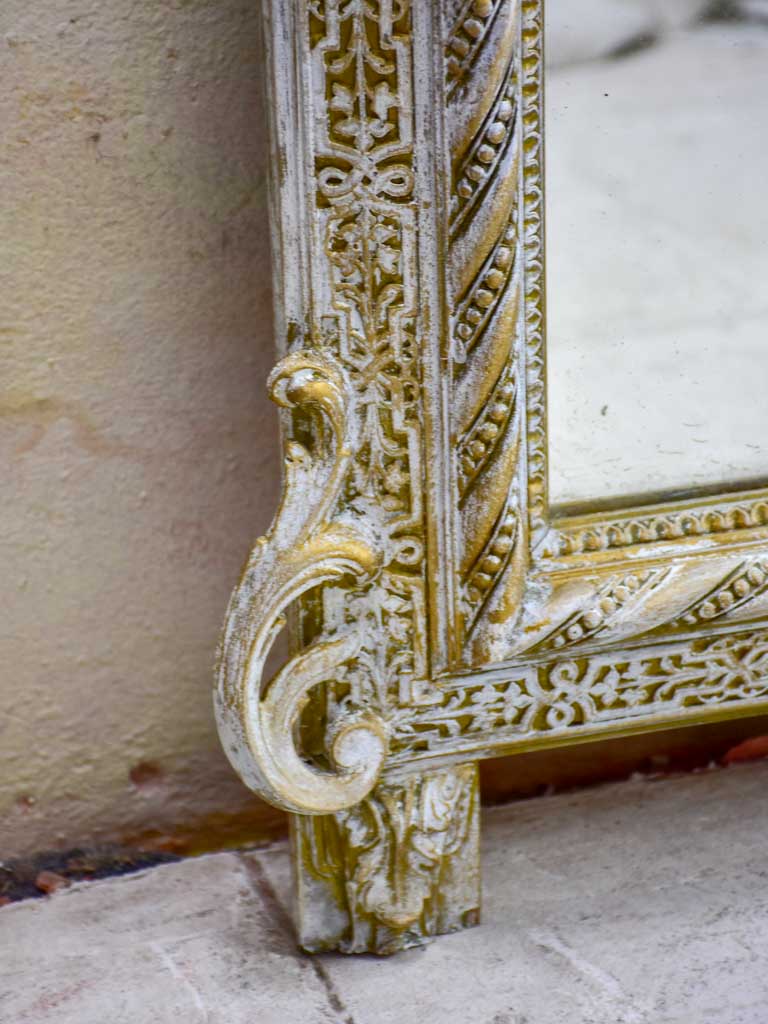 Very large Napoleon III mirror with shell crest 34¾" x 66½"