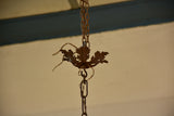 19th century Italian chandelier in iron and wood