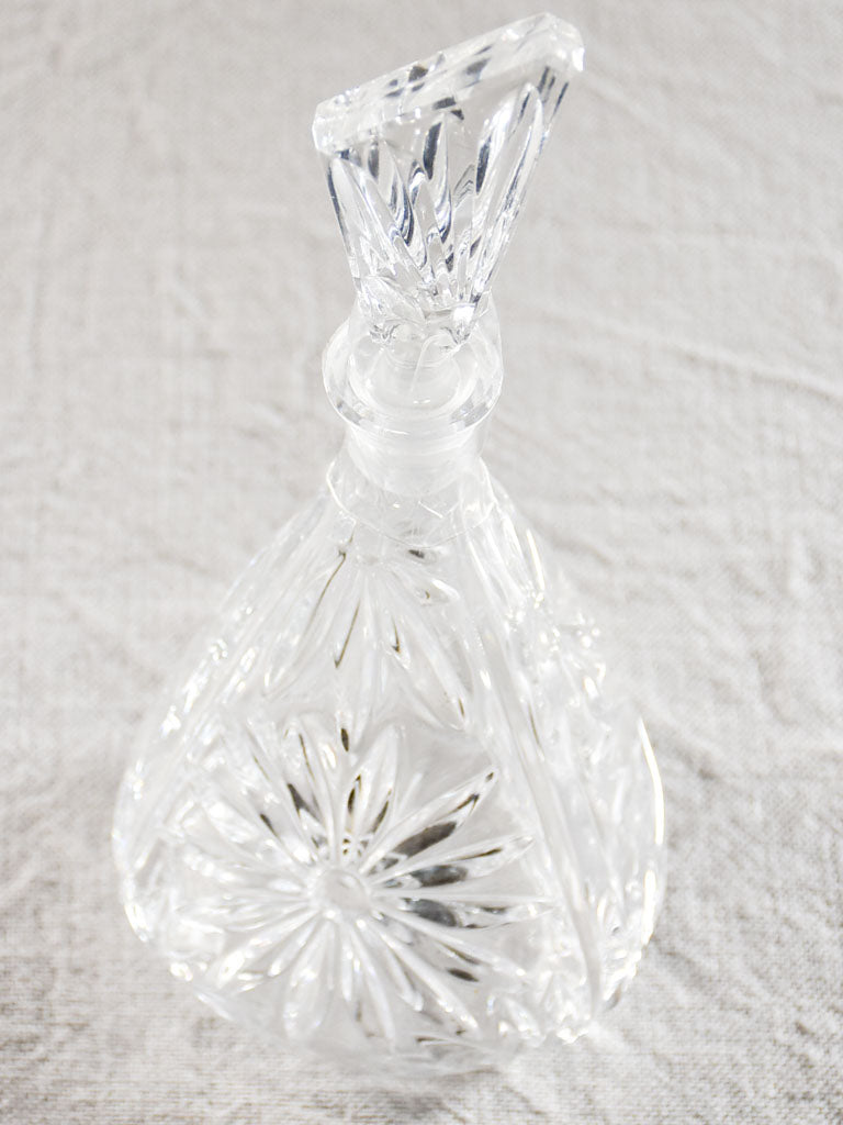 Vintage French carafe with sunflower motif