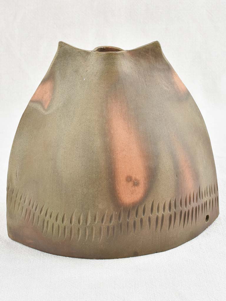 Lamp base and vase - matte dark gray 8¼"