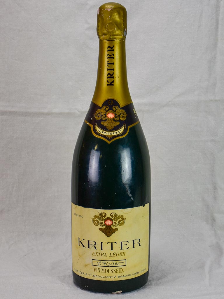1950's faux champagne advertisement bottle - Kritter 25½"