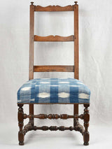 Elegant Toile de Nîmes Upholstered Chair