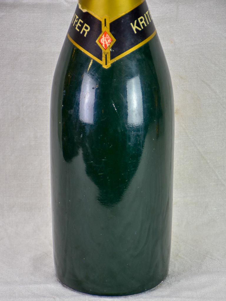 1950's faux champagne advertisement bottle - Kritter 25½"