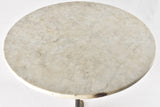 Antique cast iron bistro table with marble top