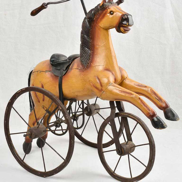 Antique shop horse tricycle