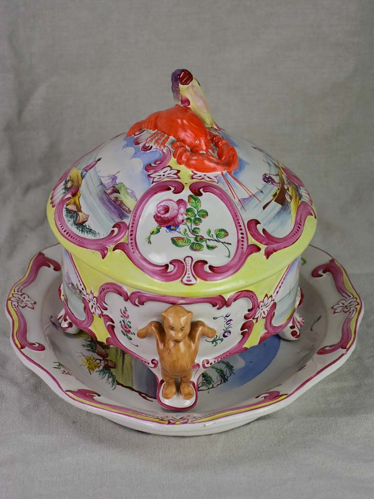 Mid century soup tureen for Bouillabaisse from Marseille