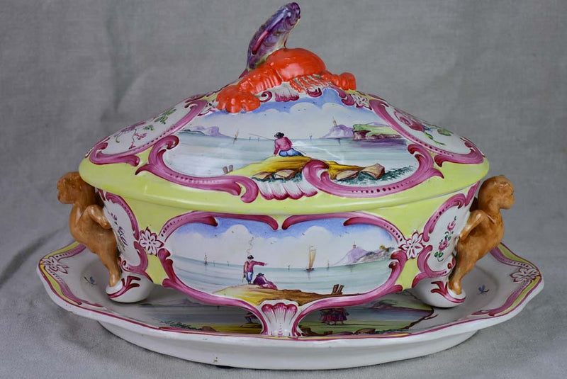 Mid century soup tureen for Bouillabaisse from Marseille