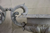 ONE cast iron Medici urn with gray painted finish 17¾"