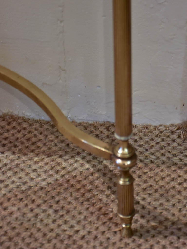 Maison Jansen style console table with matching mirror - dolphin and bay leaf motifs