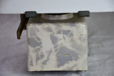 Set of mid century French epicerie scales with faux marble enamel