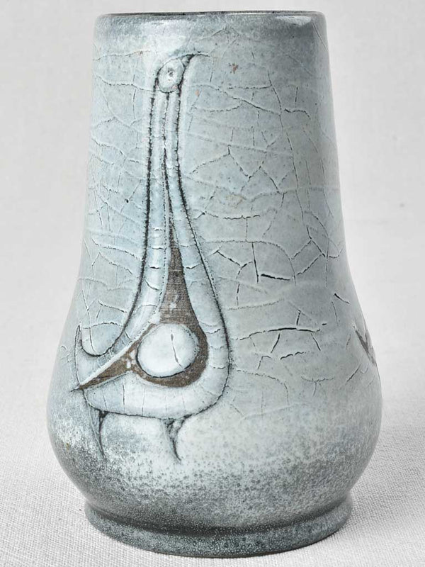 Antique Stali-signed Blue Vase 1960s