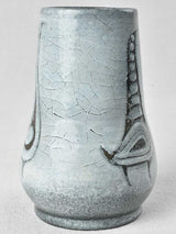 Unusual Ceramic Vase with Bird-like Decorations