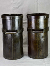 Pair of industrial recipient buckets from a watch factory 20¾"