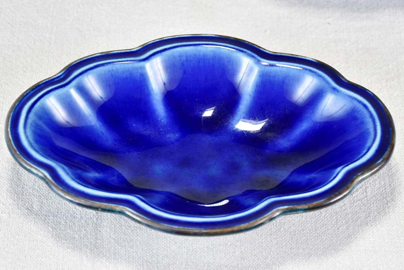 Vintage Dieulefit tableware 21 pieces - blue