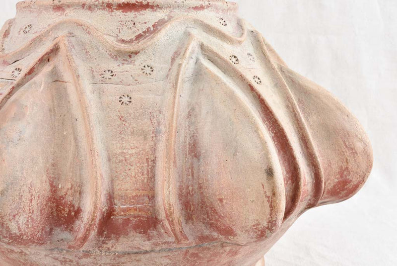 Antique terracotta vase with patina