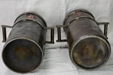 Pair of industrial recipient buckets from a watch factory 20¾"